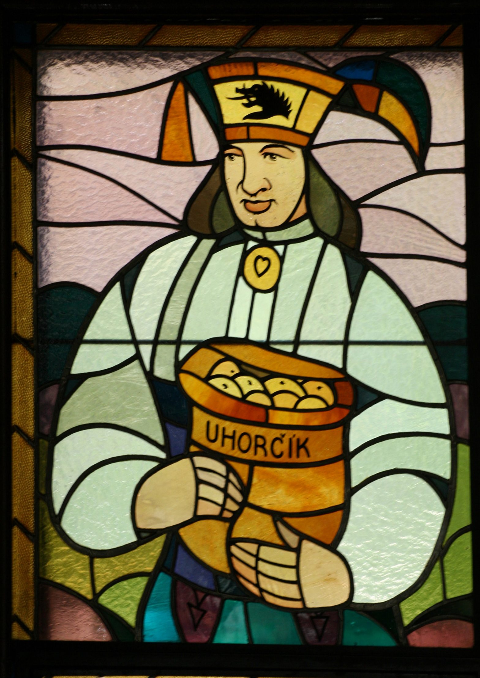 Tomáš Uhorčík by Janko Alexy on Stained Glass at PKO in Bratislava